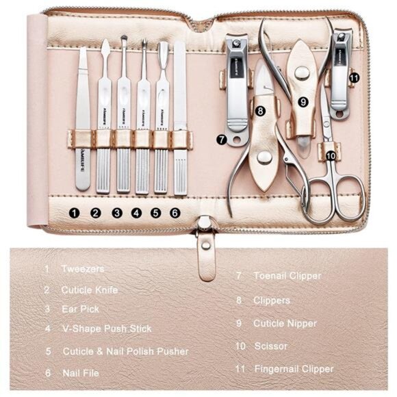 Gifts for Women, Manicure Set Professional Manicure Kit 11 in 1 Nail Kit - Picture 6 of 7